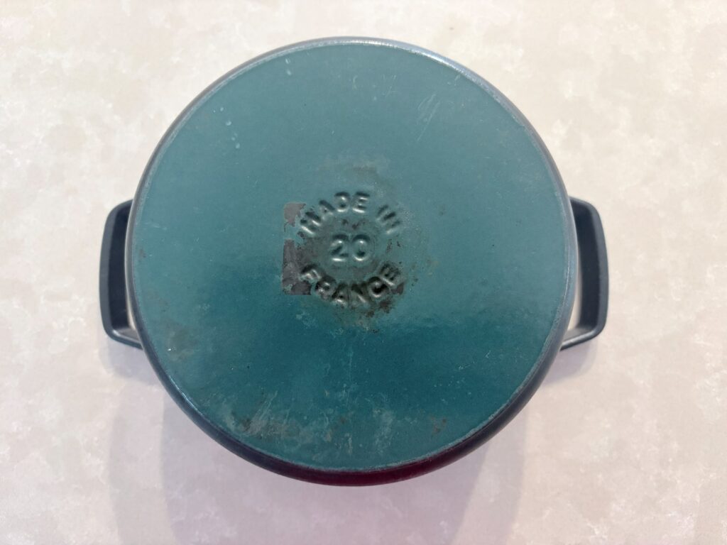 Donabe vs dutch oven: the base of a Staub La Cocotte, 20cm, made in France